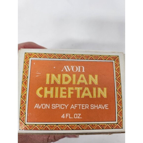 VINTAGE Avon 72 Indian Chieftain Spicy Aftershave Head Bottle Glass Decanter - Picture 4 of 7